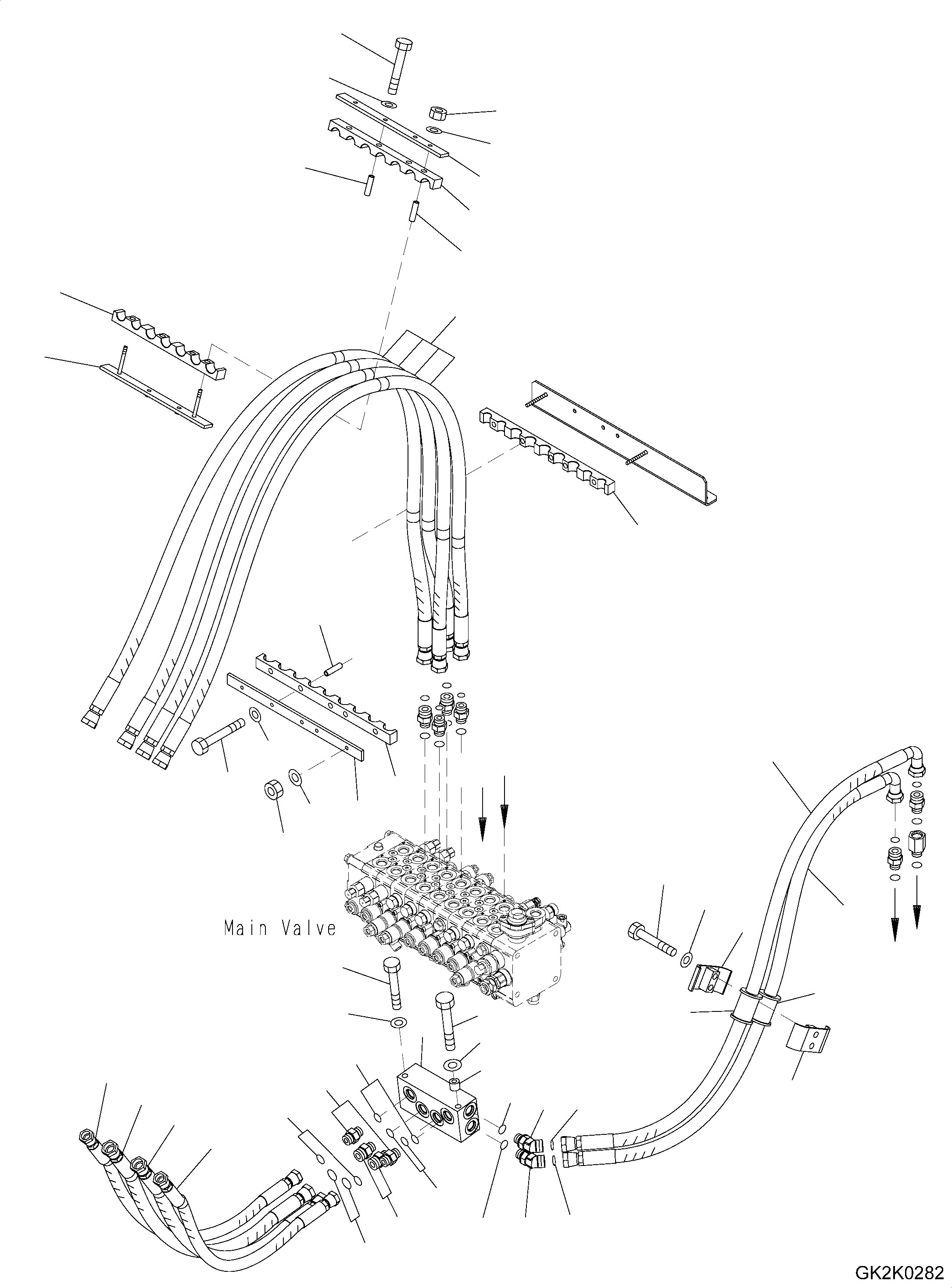 Схема запчастей Komatsu PW180-7E0 - РАБОЧЕЕ ОБОРУДОВАНИЕ ЛИНИЯ (ОСНОВНАЯ РАМА ) (ДЛЯ ONE-ЧАСТИ СТРЕЛА) H ГИДРАВЛИКА