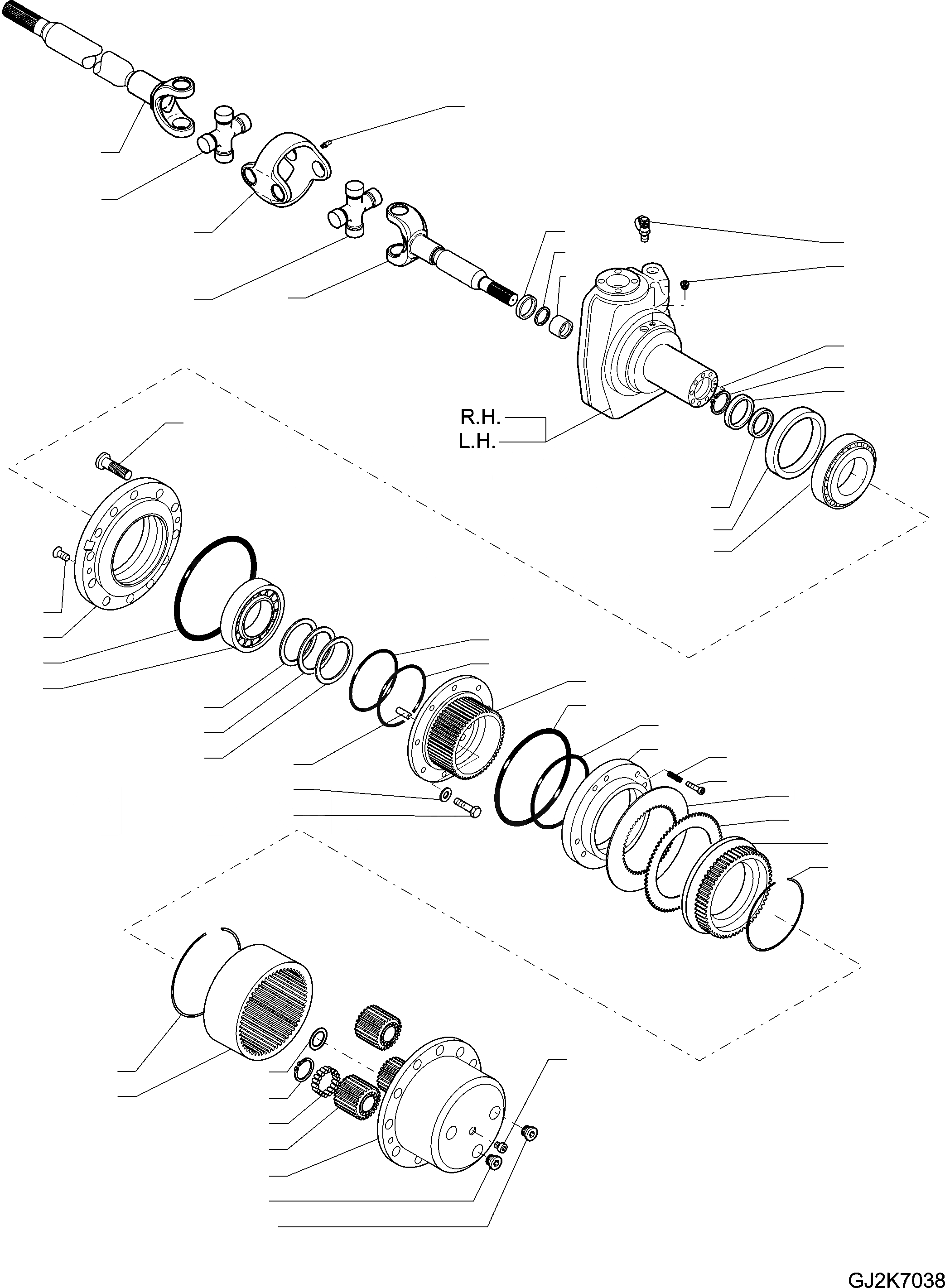 Схема запчастей Komatsu PW180-7E0 - ПЕРЕДНИЙ МОСТ (/) (.7M ШИР.) КОЛЕСА ВТУЛКА ASSEMBLY НИЖНЯЯ ГИДРОЛИНИЯ И ЛИНИЯ ХОДА