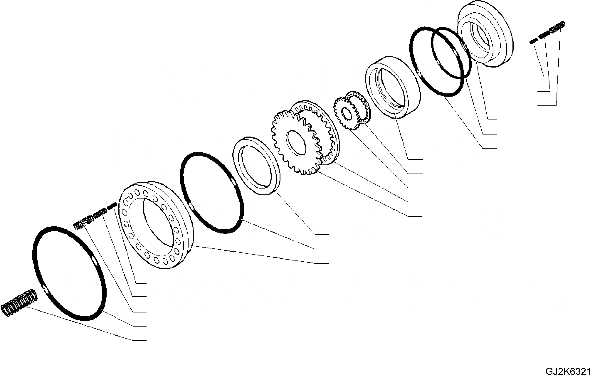 Схема запчастей Komatsu PW180-7E0 - ЗАДН. МОСТ (/7) (.7M ШИР.) ТОРМОЗ. (/) НИЖНЯЯ ГИДРОЛИНИЯ И ЛИНИЯ ХОДА