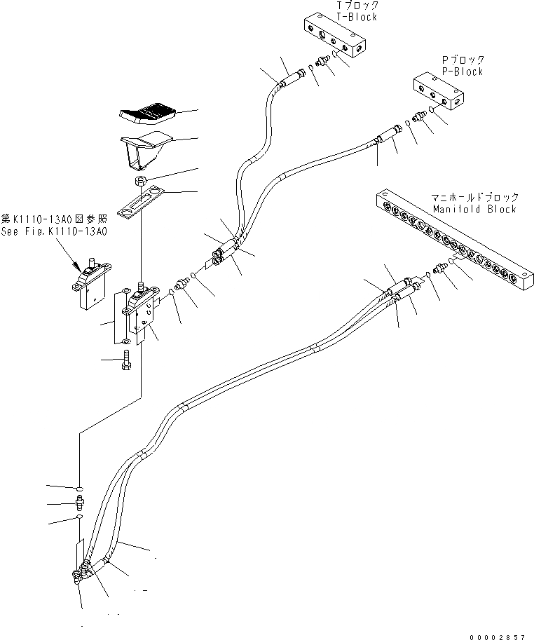 Схема запчастей Komatsu PW200-7K-KA - ПОЛ (ДОПОЛН. РАБОЧЕЕ ОБОРУДОВАНИЕ ПЕДАЛЬ УПРАВЛ-Я) КАБИНА ОПЕРАТОРА И СИСТЕМА УПРАВЛЕНИЯ