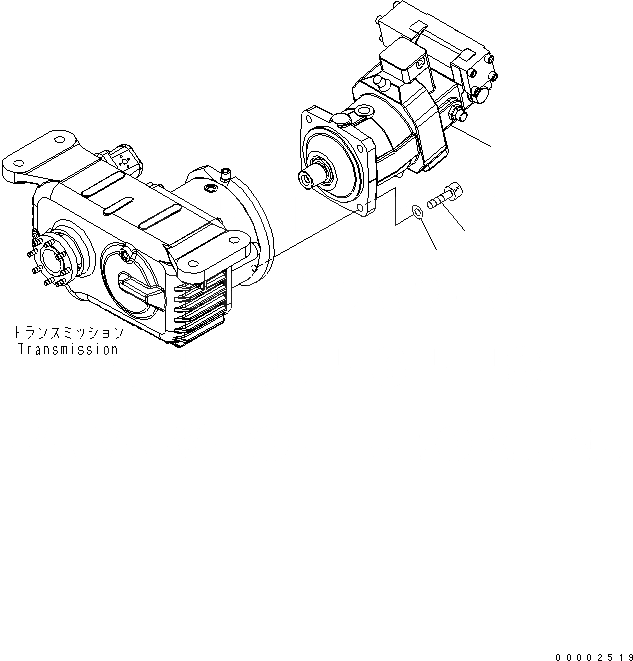 Схема запчастей Komatsu PW200-7 - МОТОР ХОДА НИЖНЯЯ ГИДРОЛИНИЯ И ЛИНИЯ ХОДА