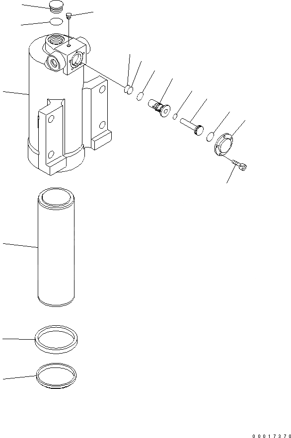 Схема запчастей Komatsu PW200-7 - ПОДВЕСКА БЛОКИР. ЦИЛИНДР ОСНОВН. КОМПОНЕНТЫ И РЕМКОМПЛЕКТЫ