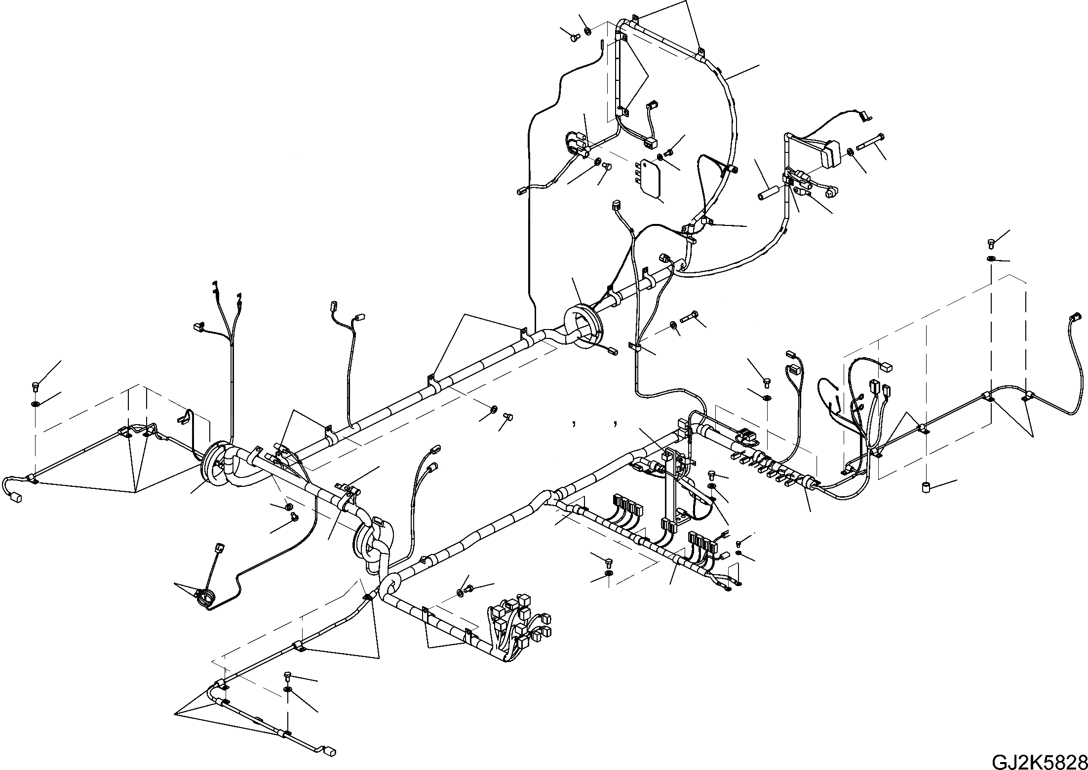 Схема запчастей Komatsu PW200-7E0 - ЭЛЕКТРОПРОВОДКА (ОСНОВН. Э/ПРОВОДКА) E ЭЛЕКТРИКА