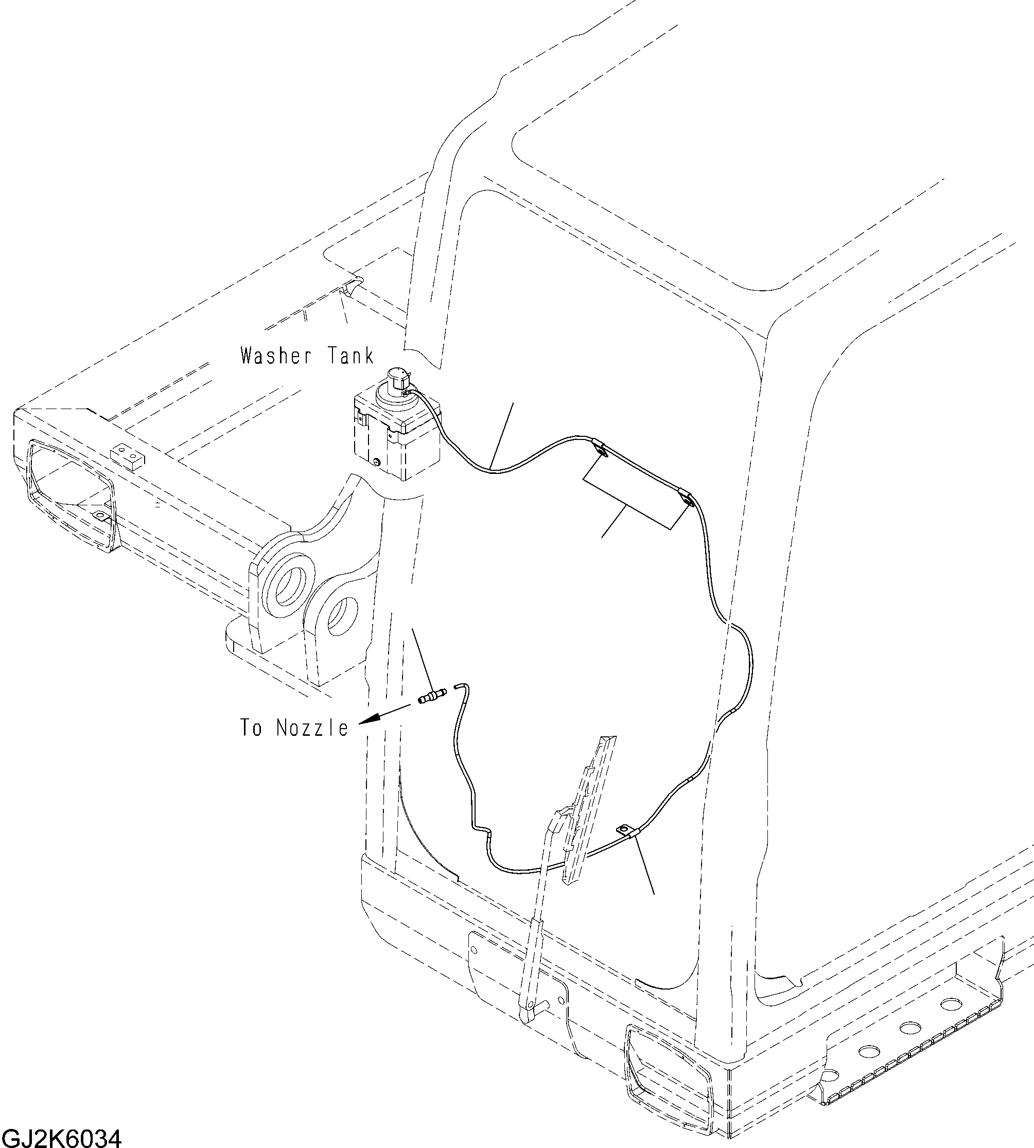 Схема запчастей Komatsu PW200-7E0 - ПОЛ (ОМЫВАТЕЛЬ СТЕКЛА) K OPERATORґS ОБСТАНОВКА И СИСТЕМА УПРАВЛЕНИЯ