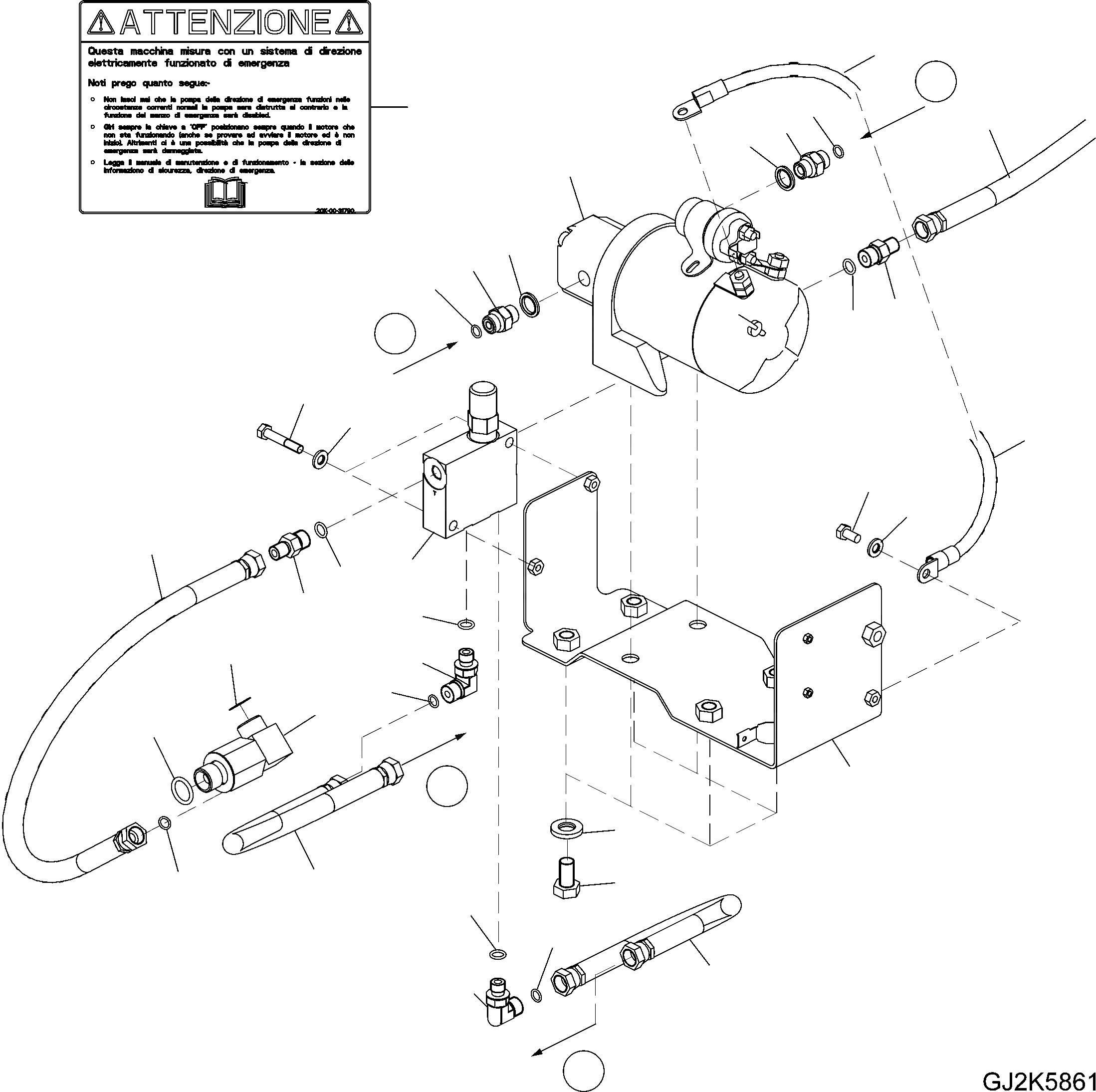 Схема запчастей Komatsu PW200-7E0 - ЭКСТРЕНН. РУЛЕВ. УПРАВЛЕНИЕ (ДЛЯ ITALY) (/) K OPERATORґS ОБСТАНОВКА И СИСТЕМА УПРАВЛЕНИЯ