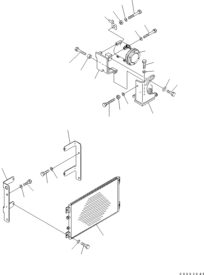 Схема запчастей Komatsu PW200-7 - КОНДИЦ. ВОЗДУХА (КОНДЕНСАТОР И КОМПРЕССОР) K OPERATORґS ОБСТАНОВКА И СИСТЕМА УПРАВЛЕНИЯ