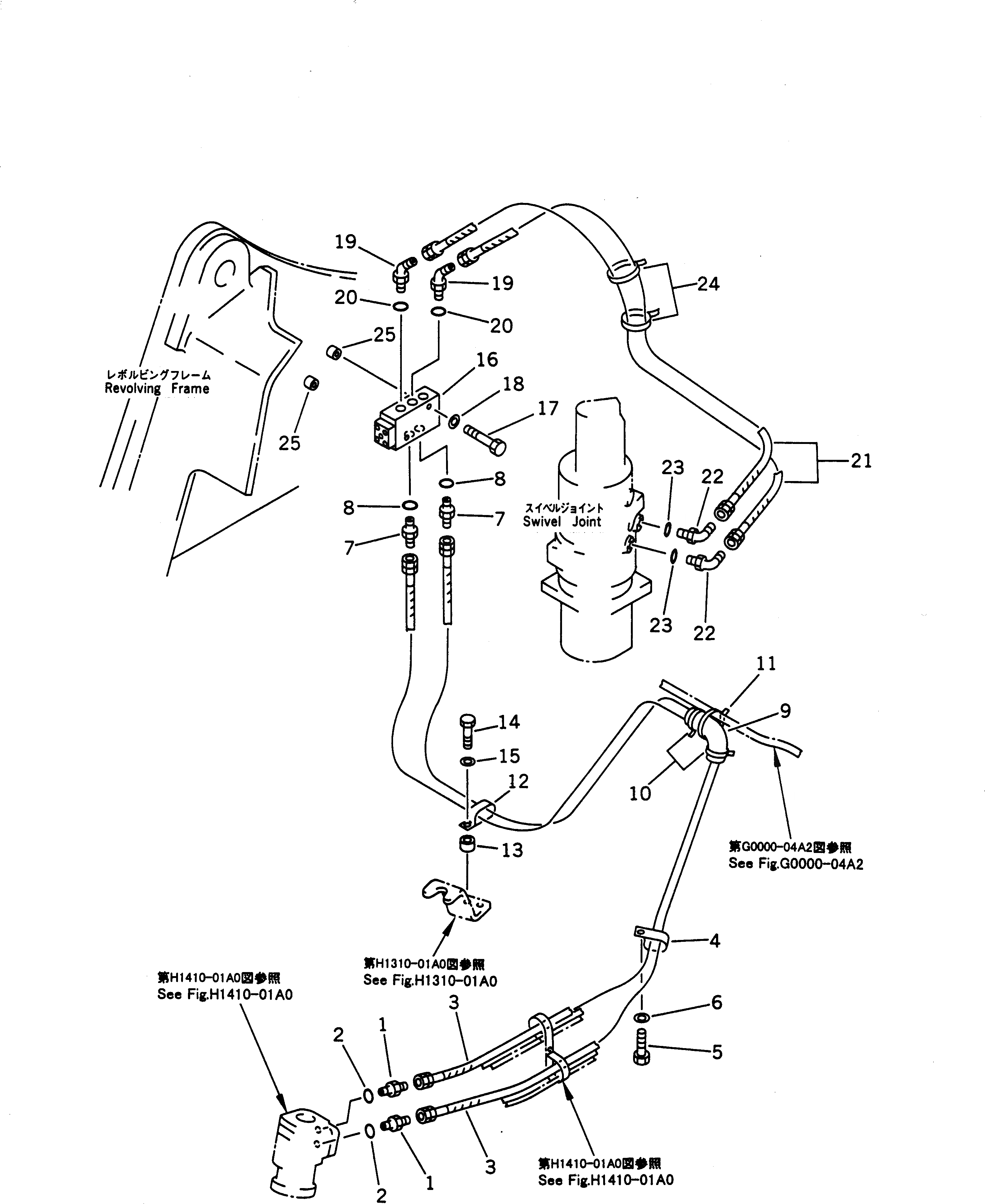 Схема запчастей Komatsu PW210-1 - ГИДРАВЛИКА РУЛ. УПРАВЛЕНИЯ (КЛАПАН TO/FROM ПОВОРОТНОЕ СОЕДИНЕНИЕ) (ДЛЯ РУЛЕВ. УПРАВЛЕНИЕ АВТОМАТИЧ.- SELECT) ГИДРАВЛИКА