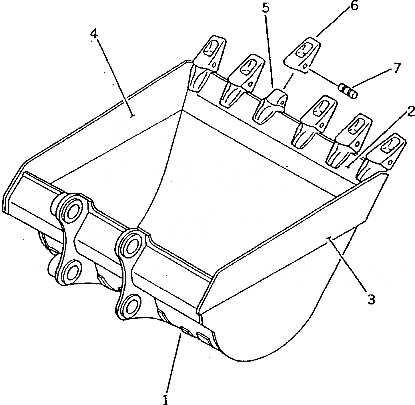 Схема запчастей Komatsu PW210-1 - КОВШ¤ .9M¤ ШИР. MM (ГОРИЗОНТАЛЬН. ПАЛЕЦ)(№-) РАБОЧЕЕ ОБОРУДОВАНИЕ
