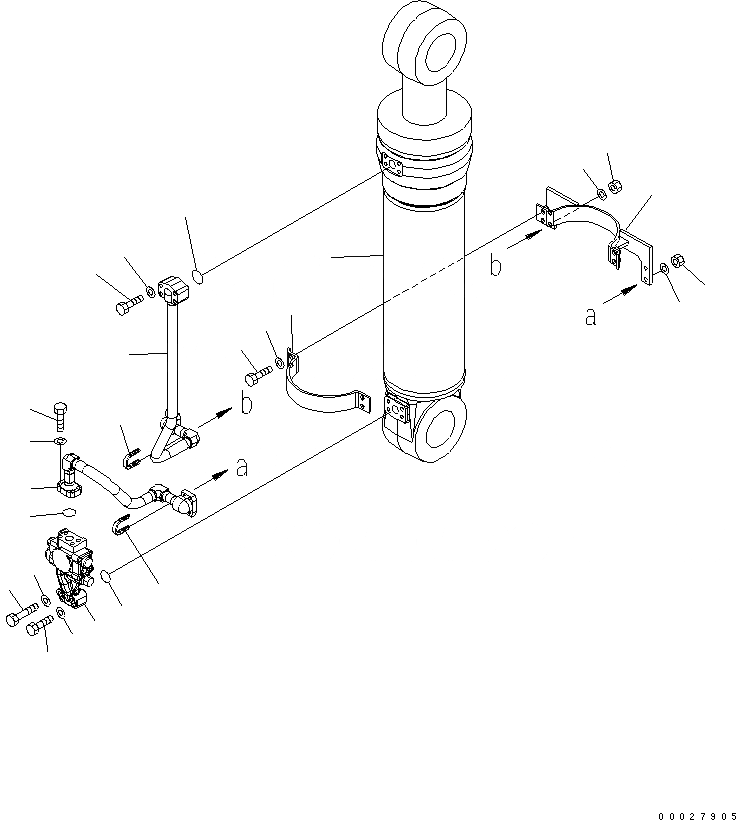 Схема запчастей Komatsu PW220-7K-KA - СТРЕЛА ADJUST ЦИЛИНДР (С КЛАПАН БЕЗОПАСНОСТИ) (ДЛЯ 2-СЕКЦИОНН. СТРЕЛЫ) РАБОЧЕЕ ОБОРУДОВАНИЕ