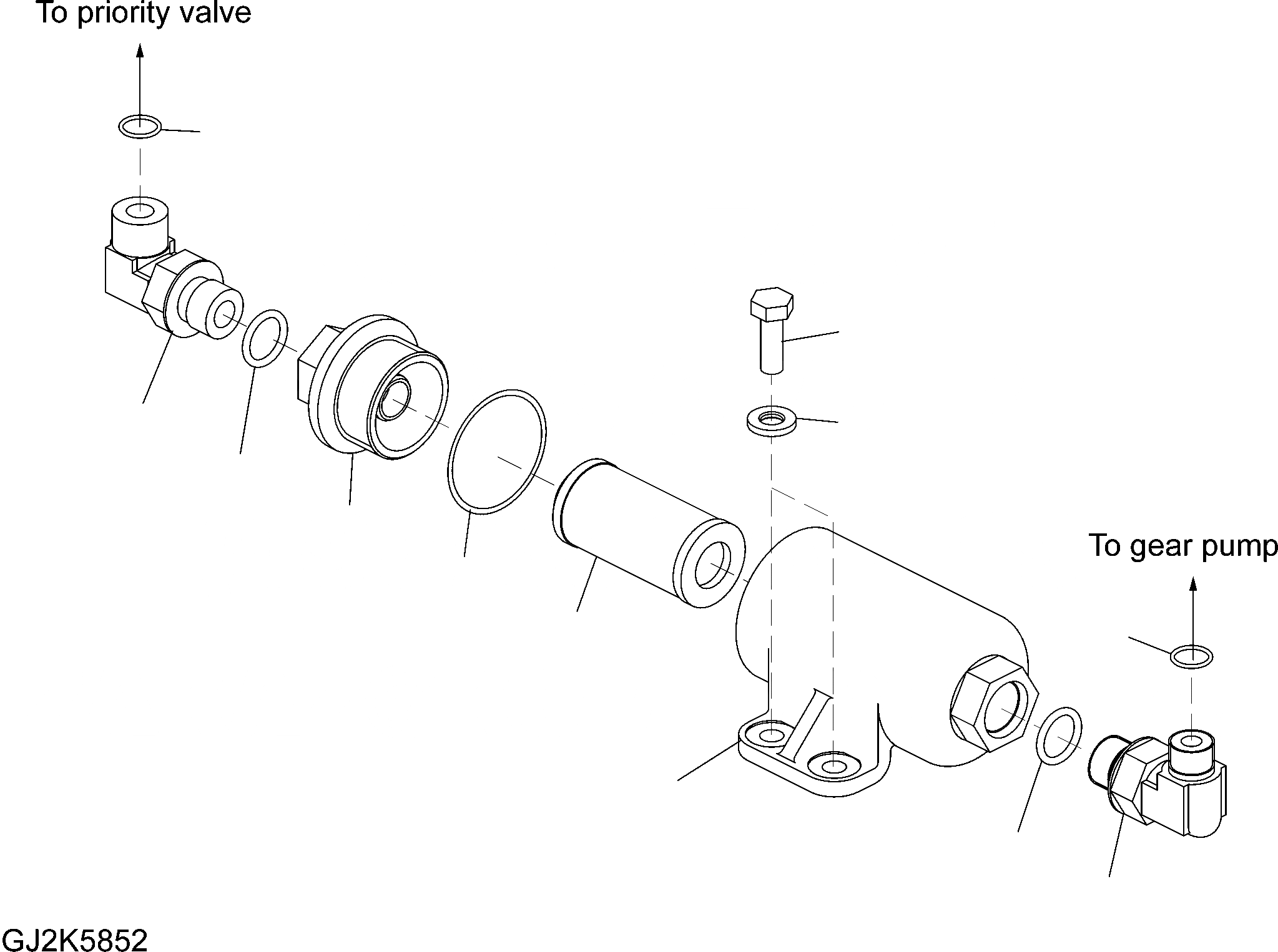 Схема запчастей Komatsu PW220-7E0 - РУЛЕВ. УПРАВЛЕНИЕ ШЛАНГИ ФИЛЬТР. K OPERATORґS ОБСТАНОВКА И СИСТЕМА УПРАВЛЕНИЯ