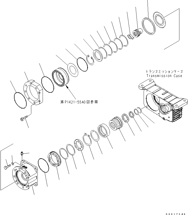 Схема запчастей Komatsu PW220-7E0 - ТРАНСМИССИЯ (/) НИЖНЯЯ ГИДРОЛИНИЯ И ЛИНИЯ ХОДА