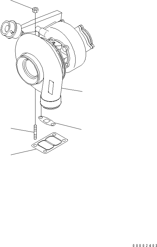 Схема запчастей Komatsu PW220-7H - ТУРБОНАГНЕТАТЕЛЬ AA ДВИГАТЕЛЬ