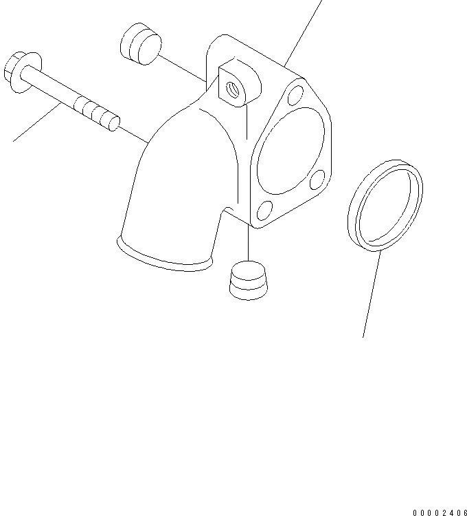 Схема запчастей Komatsu PW220-7H - ВОДН. ВХОДН. СОЕДИН-Е AA ДВИГАТЕЛЬ