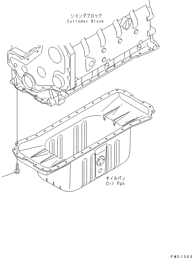 Схема запчастей Komatsu PW220-7H - МАСЛЯНЫЙ ПОДДОН БОЛТ AA ДВИГАТЕЛЬ