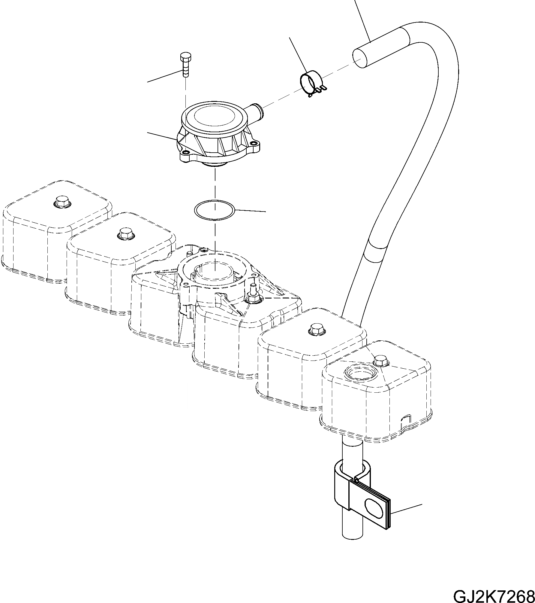 Схема запчастей Komatsu PW220-7H - САПУН КАРТЕРА AA ДВИГАТЕЛЬ