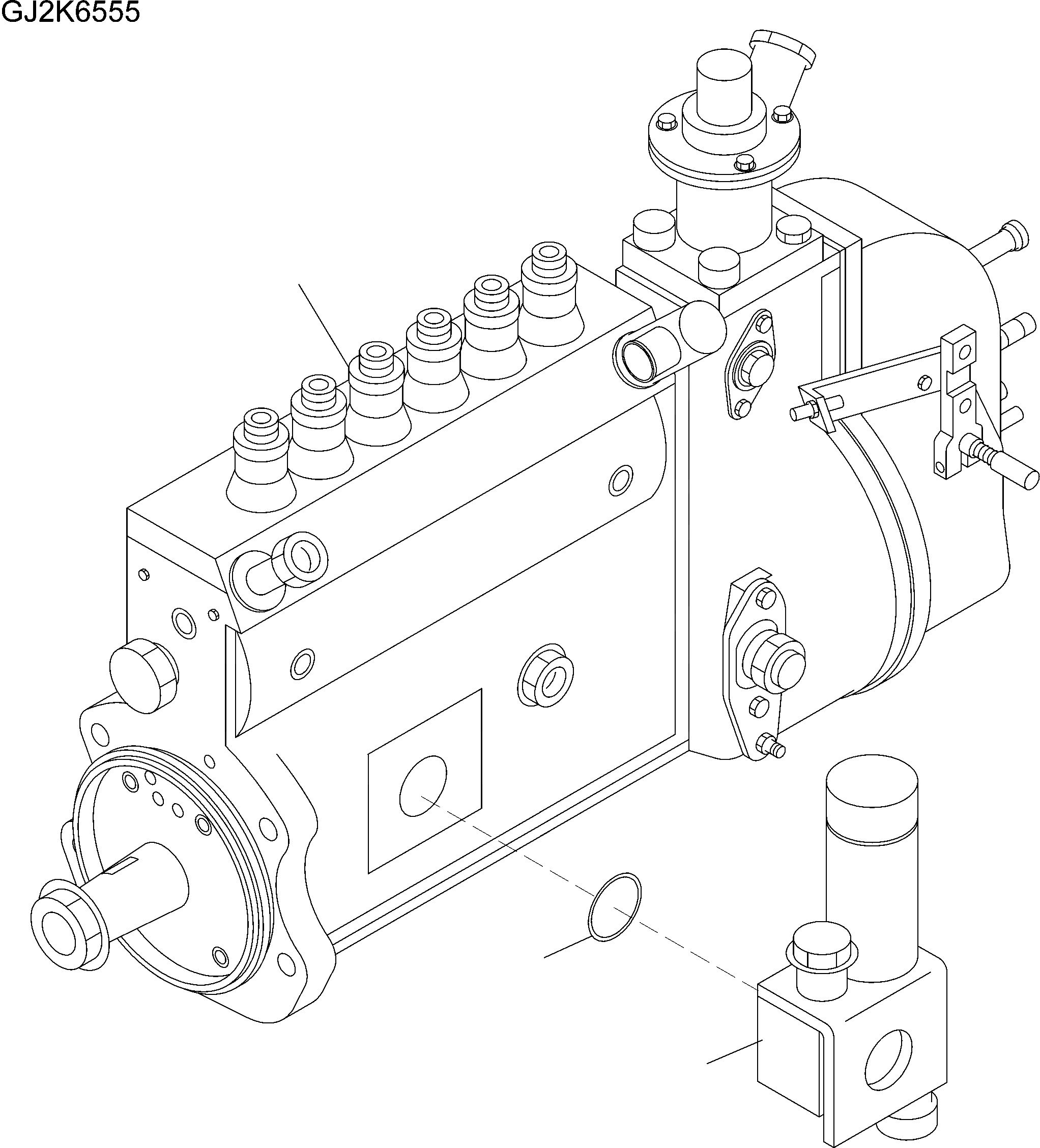 Схема запчастей Komatsu PW220-7H - ТОПЛ. НАСОС(№-) AA ДВИГАТЕЛЬ