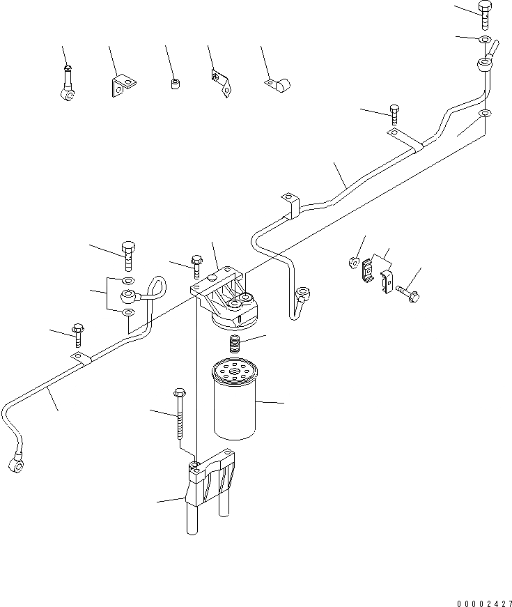 Схема запчастей Komatsu PW220-7H - ТОПЛИВН. ФИЛЬТР.(№-) AA ДВИГАТЕЛЬ