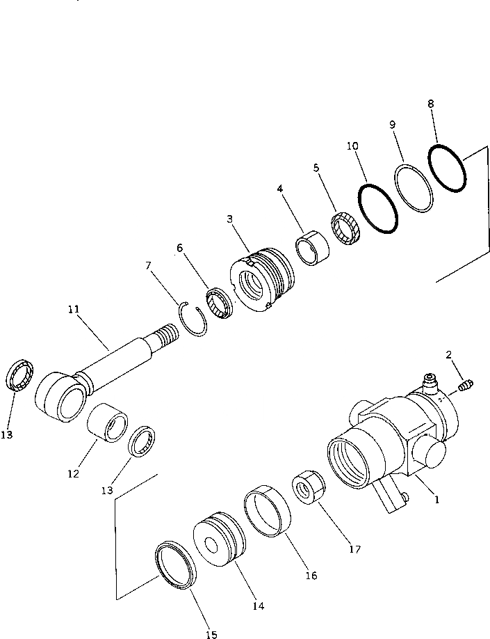 Схема запчастей Komatsu PW30-1 - ПОДВЕСКА БЛОКИР. ЦИЛИНДР(№-) УПРАВЛ-Е РАБОЧИМ ОБОРУДОВАНИЕМ