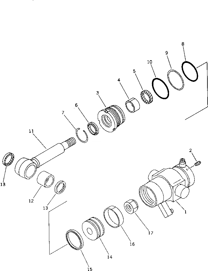 Схема запчастей Komatsu PW30-1 - ПОДВЕСКА БЛОКИР. ЦИЛИНДР(№-) УПРАВЛ-Е РАБОЧИМ ОБОРУДОВАНИЕМ