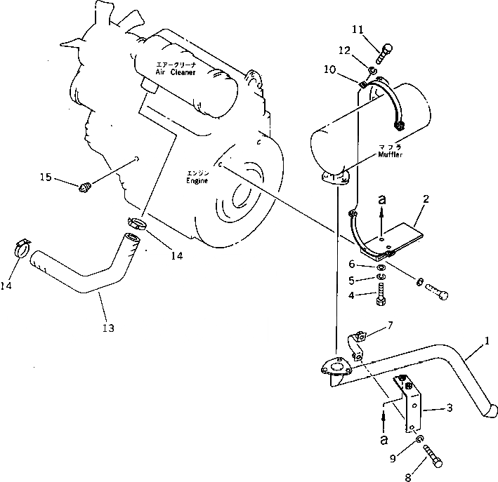 Схема запчастей Komatsu PW30T-1 - КОМПОНЕНТЫ ДВИГАТЕЛЯ(№-) КОМПОНЕНТЫ ДВИГАТЕЛЯ И ЭЛЕКТРИКА