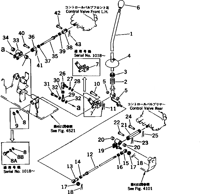 Схема запчастей Komatsu PW30T-1 - РЫЧАГ УПРАВЛЕНИЯ ПОВОРОТОМ (ДЛЯ ЯПОН.)(№-77) СИСТЕМА УПРАВЛЕНИЯ¤ ОСНОВНАЯ РАМА И ШАССИ