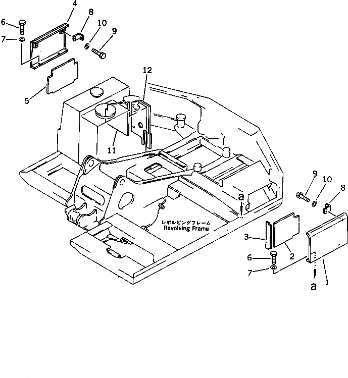 Схема запчастей Komatsu PW60S-3 - MACHINERY ОБСТАНОВКА (/) (ШУМОПОДАВЛ. СПЕЦ-Я) ШАССИ¤ ОСНОВНАЯ РАМА И КАБИНА