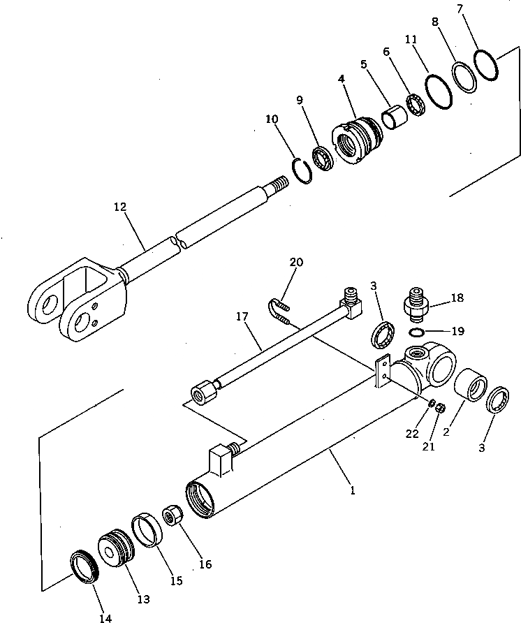 Схема запчастей Komatsu PW60S-3 - ЦИЛИНДР РУЛЕВ. УПР-Я УПРАВЛ-Е РАБОЧИМ ОБОРУДОВАНИЕМ