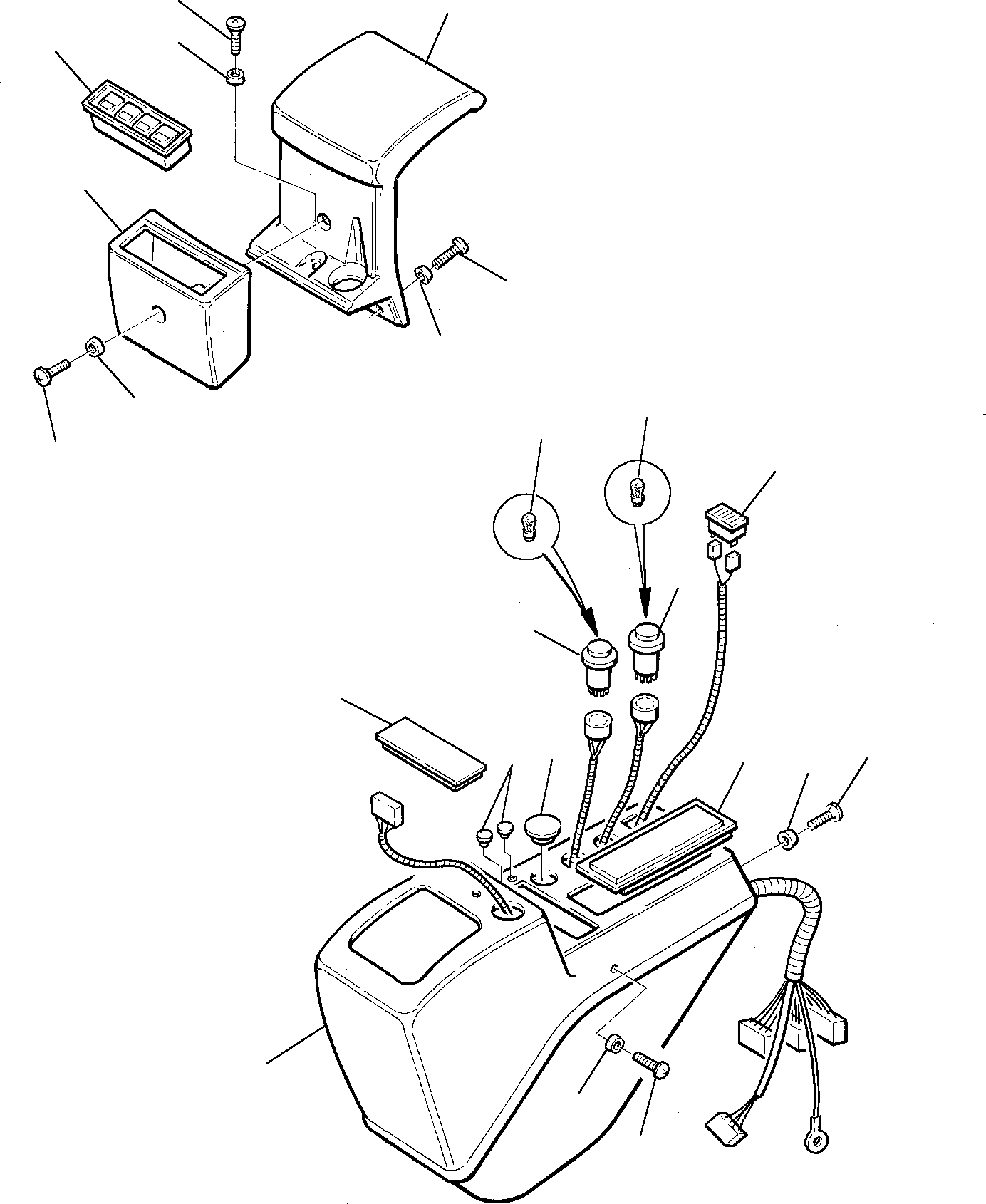 Схема запчастей Komatsu PW75-1 - ЛЕВ. ПРИБОРНАЯ ПАНЕЛЬ (WS) (С ДВОЙН. НИЖН. ОБОРУД-Е) КОМПОНЕНТЫ ДВИГАТЕЛЯ И ЭЛЕКТРИКА