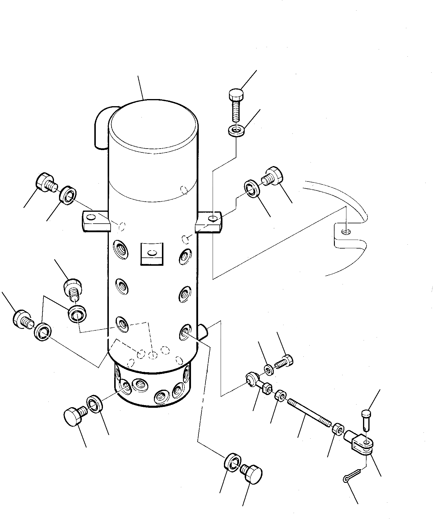 Схема запчастей Komatsu PW75-1 - ПОВОРОТНОЕ СОЕДИНЕНИЕ (ЭЛЕМЕНТЫ КРЕПЛЕНИЯ) УПРАВЛ-Е РАБОЧИМ ОБОРУДОВАНИЕМ