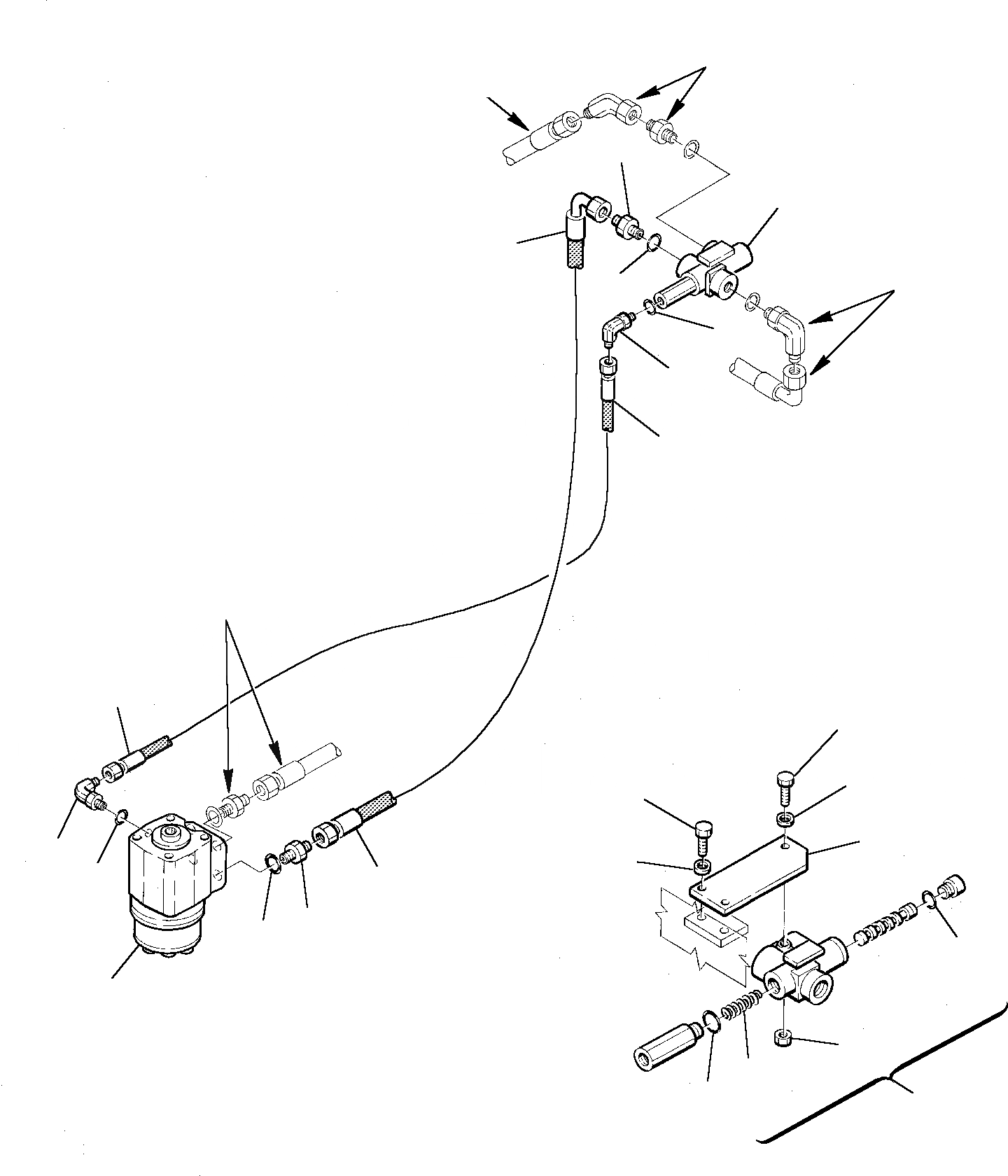 Схема запчастей Komatsu PW75-1 - ГИДРОЛИНИЯ (РУЛЕВ. УПРАВЛЕНИЕ ЛИНИЯ) (/) УПРАВЛ-Е РАБОЧИМ ОБОРУДОВАНИЕМ