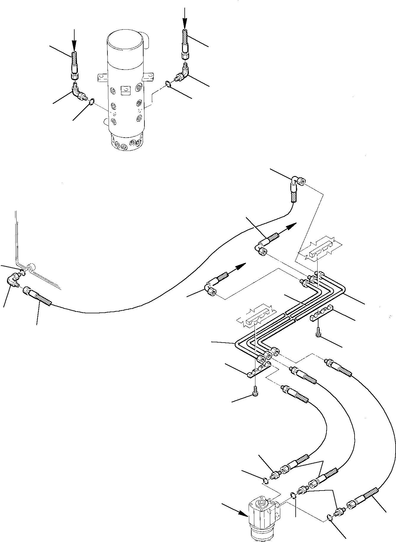Схема запчастей Komatsu PW75-1 - ГИДРОЛИНИЯ (РУЛЕВ. УПРАВЛЕНИЕ ЛИНИЯ) (/) УПРАВЛ-Е РАБОЧИМ ОБОРУДОВАНИЕМ