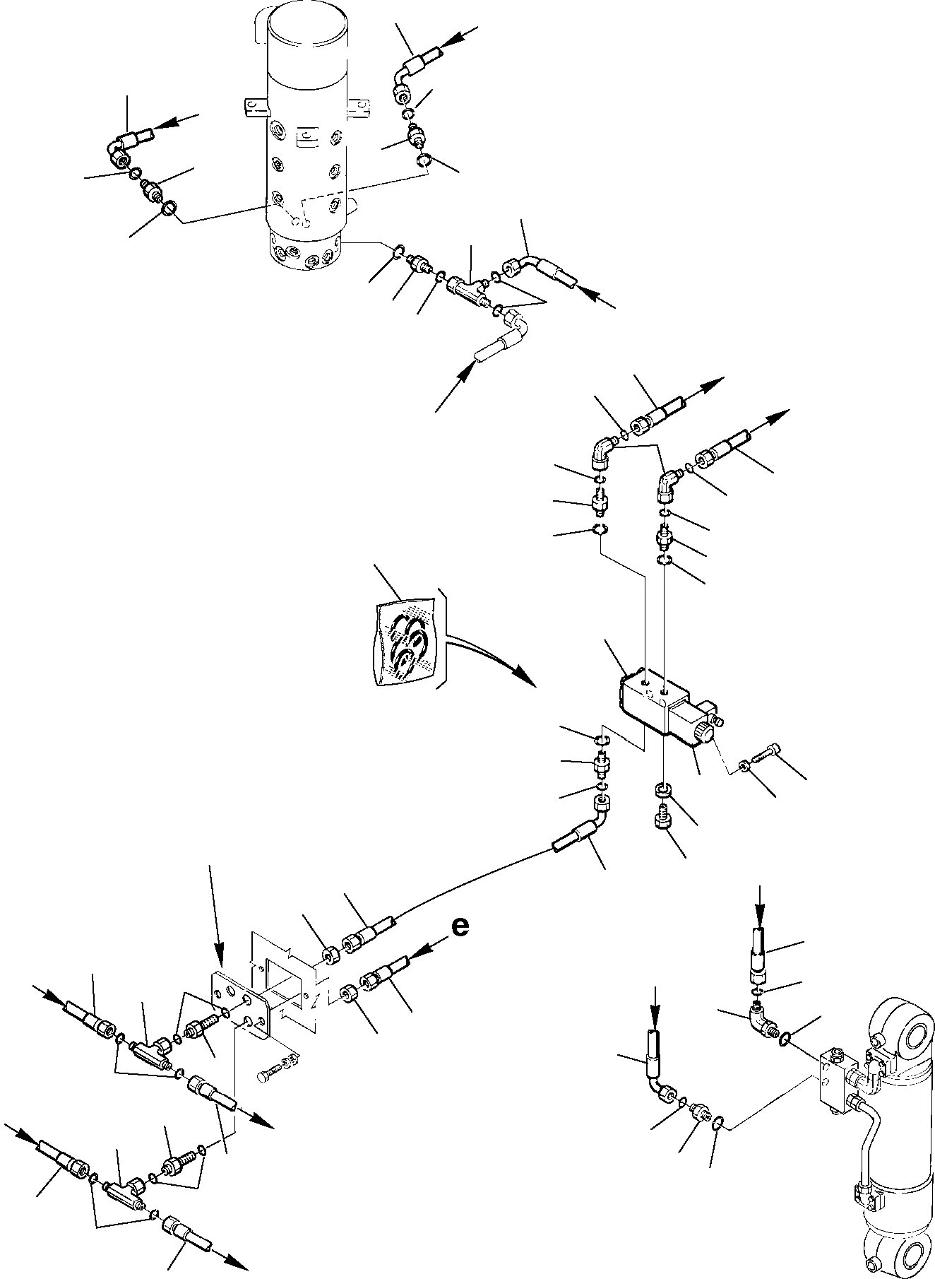 Схема запчастей Komatsu PW75R-2 - ГИДРОЛИНИЯ (ПЕРЕДН. ОТВАЛ С ЗАДН. ОПОРА) (/) УПРАВЛ-Е РАБОЧИМ ОБОРУДОВАНИЕМ