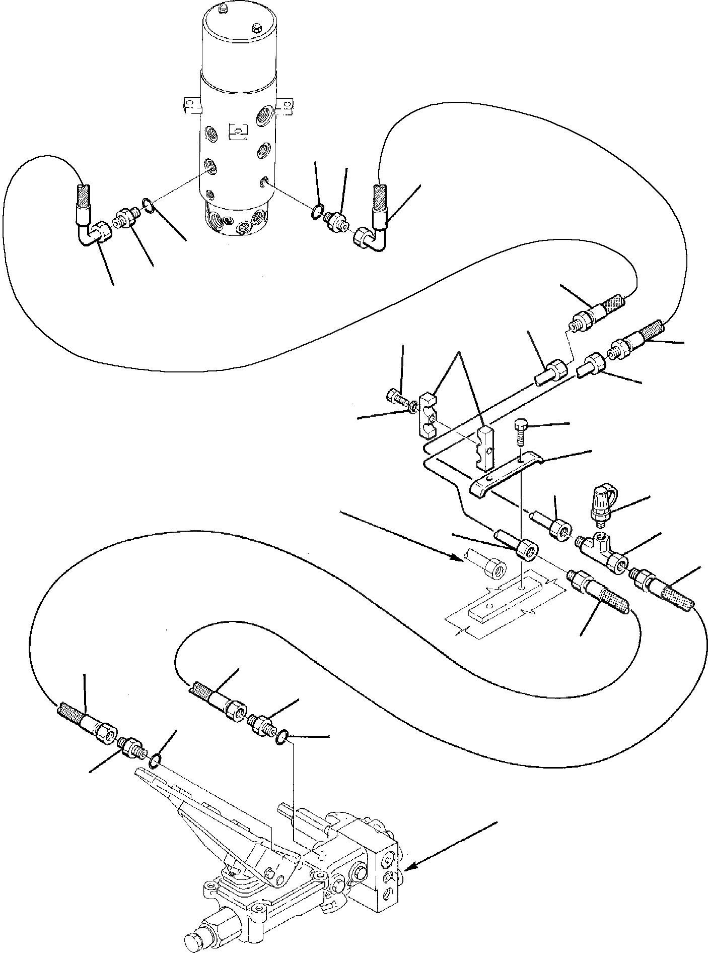 Схема запчастей Komatsu PW95-1 - ГИДРОЛИНИЯ (ТОРМОЗН. ГИДРОЛИНИЯ) (/) ХОДОВАЯ