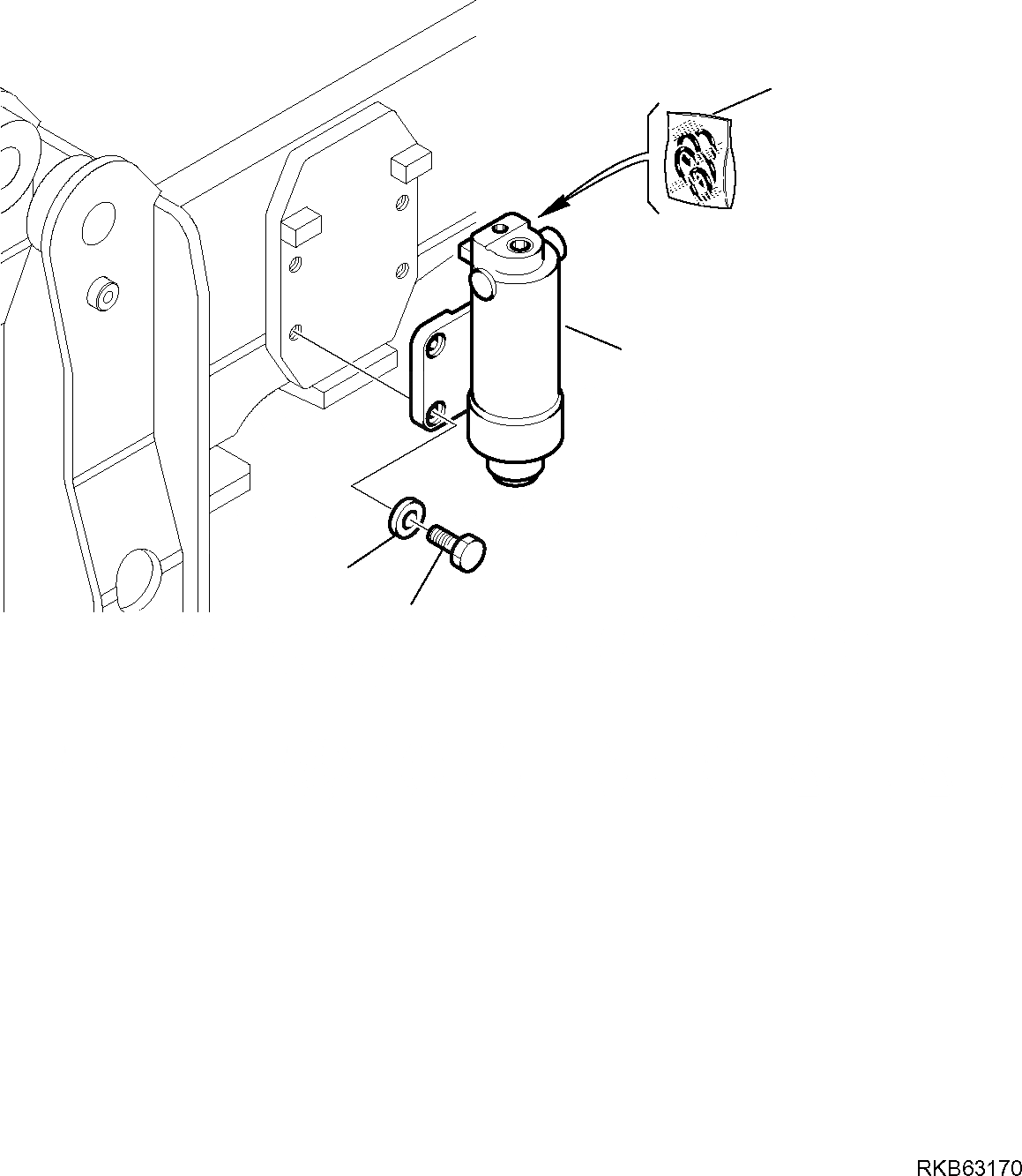 Схема запчастей Komatsu PW98MR-6 - МОСТ БЛОКИР.ING ЦИЛИНДР НИЖН.CARRIAGE