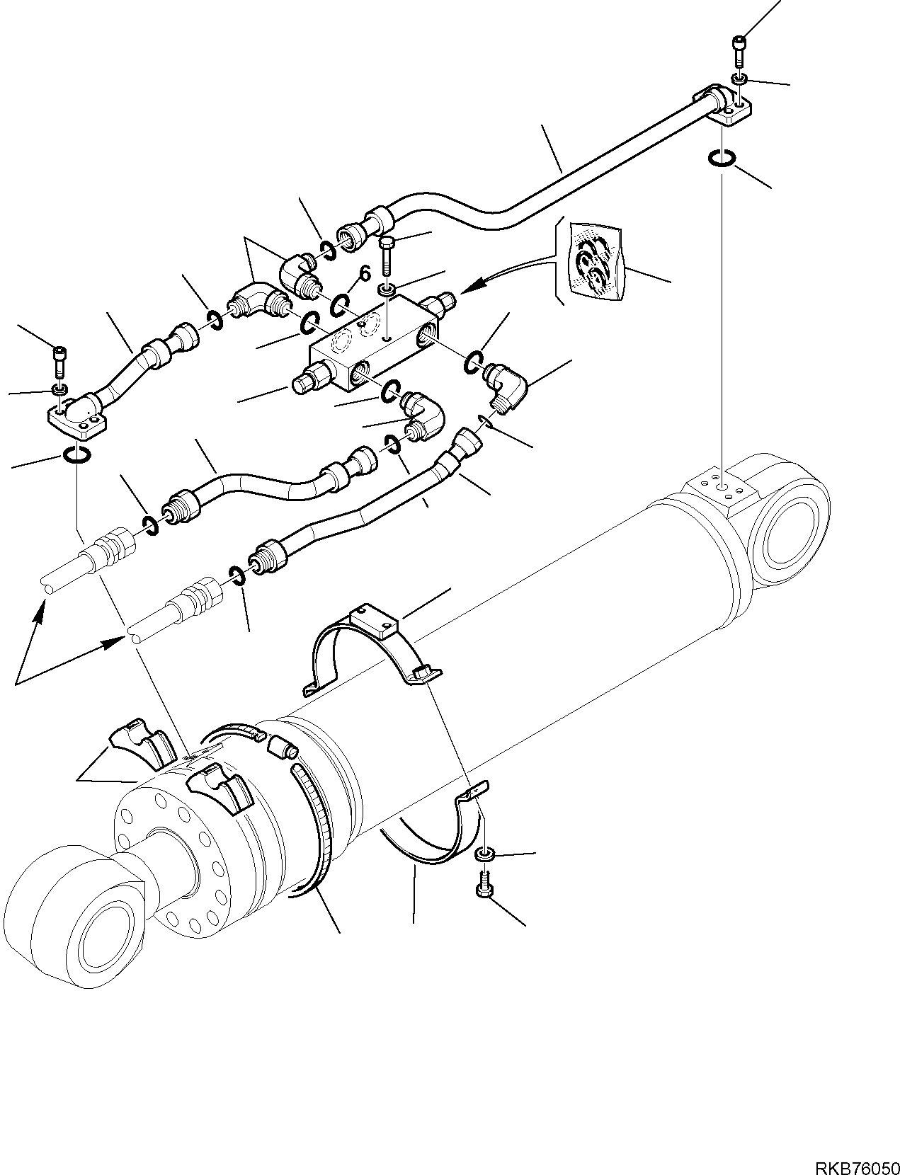 Схема запчастей Komatsu PW98MR-6 - ГИДРОЛИНИЯ (2-СЕКЦИОНН. СТРЕЛА) (КЛАПАН БЕЗОПАСНОСТИ) РАБОЧЕЕ ОБОРУДОВАНИЕ ГИДРАВЛИКА