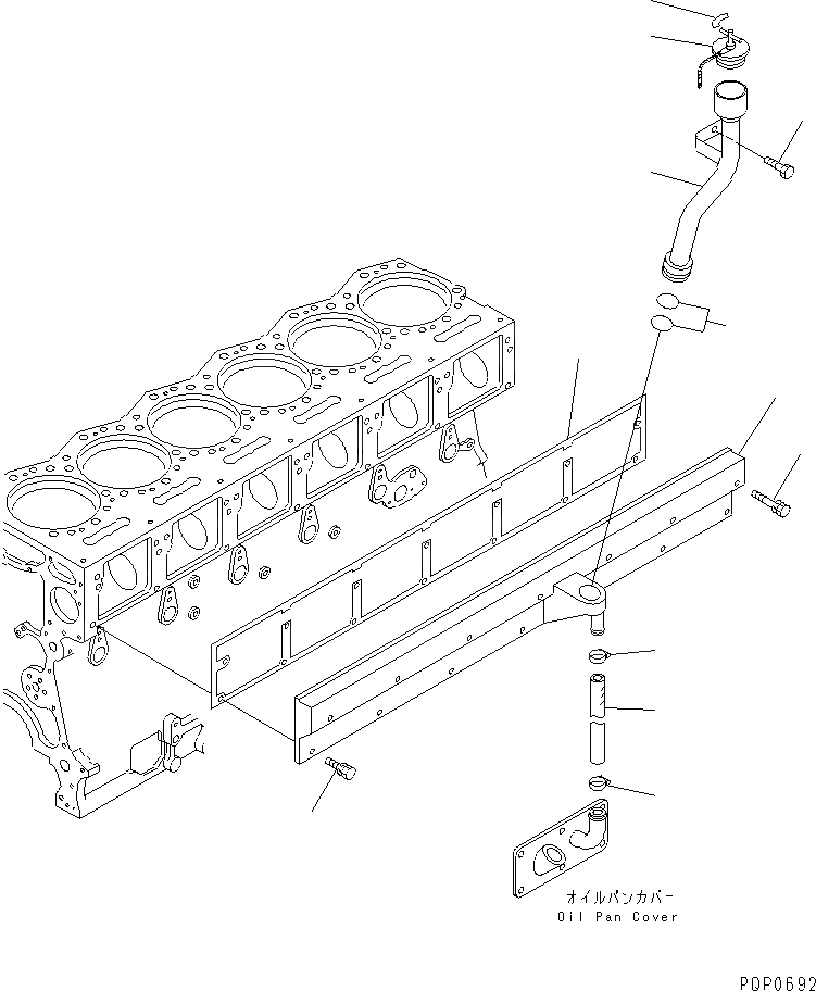 Схема запчастей Komatsu QSK19 - КРЫШКА ТОЛКАТЕЛЕЙ КЛАПАНА ДВИГАТЕЛЬ