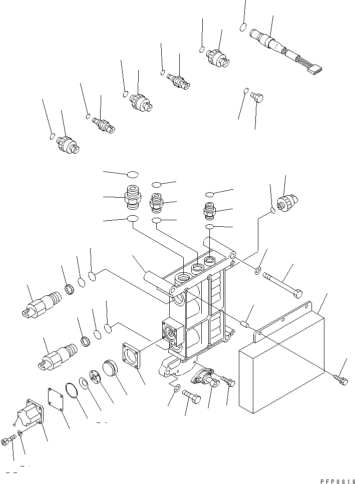 Схема запчастей Komatsu QSK19 - УПРАВЛ-Е ДВИГАТЕЛЕМ ДВИГАТЕЛЬ