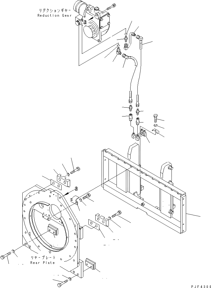 Схема запчастей Komatsu RFE157-1 - ВРАЩАЮЩ. ВИЛЫ (КРЮК ТИП) ТРУБЫ ВРАЩАЮЩ. ВИЛЫ (КРЮК ТИП) (EXCLUSIVE ЧАСТИ ДЛЯ FV МАЧТА)