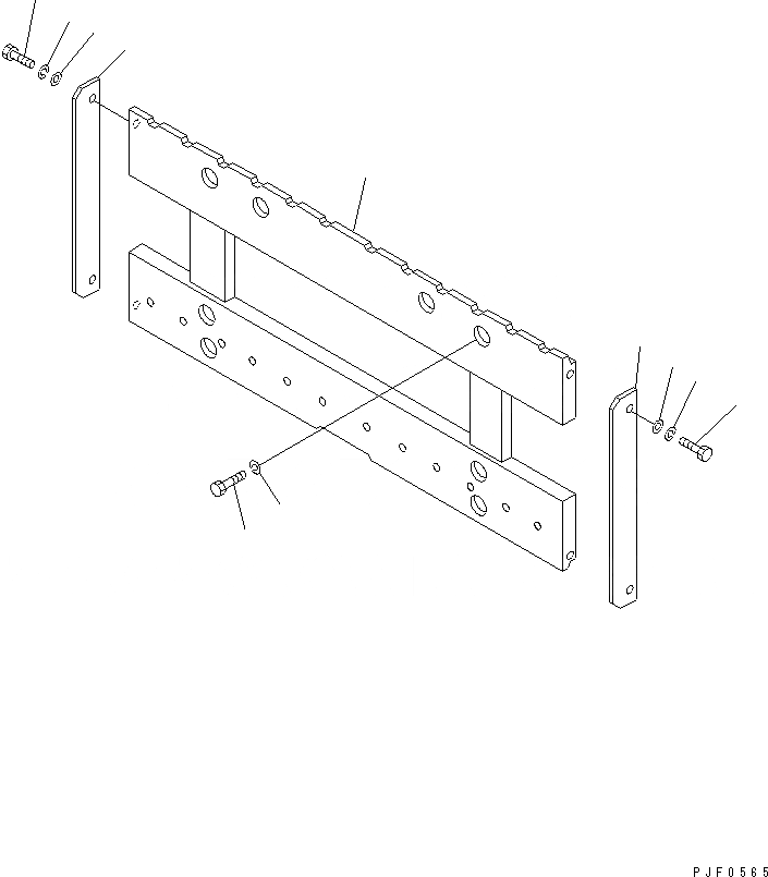 Схема запчастей Komatsu RFE156-1 - ВРАЩАЮЩ. ВИЛЫ (ВИЛЫ CARRIAGE) ВРАЩАЮЩ. ВИЛЫ (ДЛЯ FREE VIEW МАЧТА)