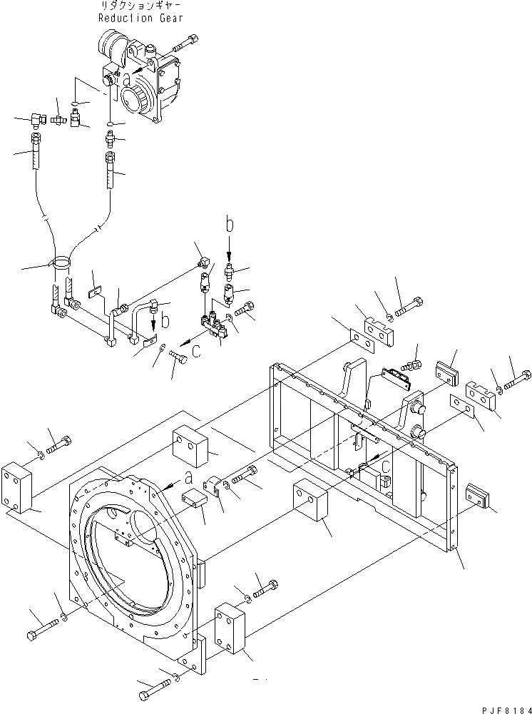 Схема запчастей Komatsu RFE158-2 - ВРАЩАЮЩ. ВИЛЫ (КРЮК ТИП) ТРУБЫ ВРАЩАЮЩ. ВИЛЫ (КРЮК ТИП) (EXCLUSIVE ЧАСТИ ДЛЯ VT МАЧТА)