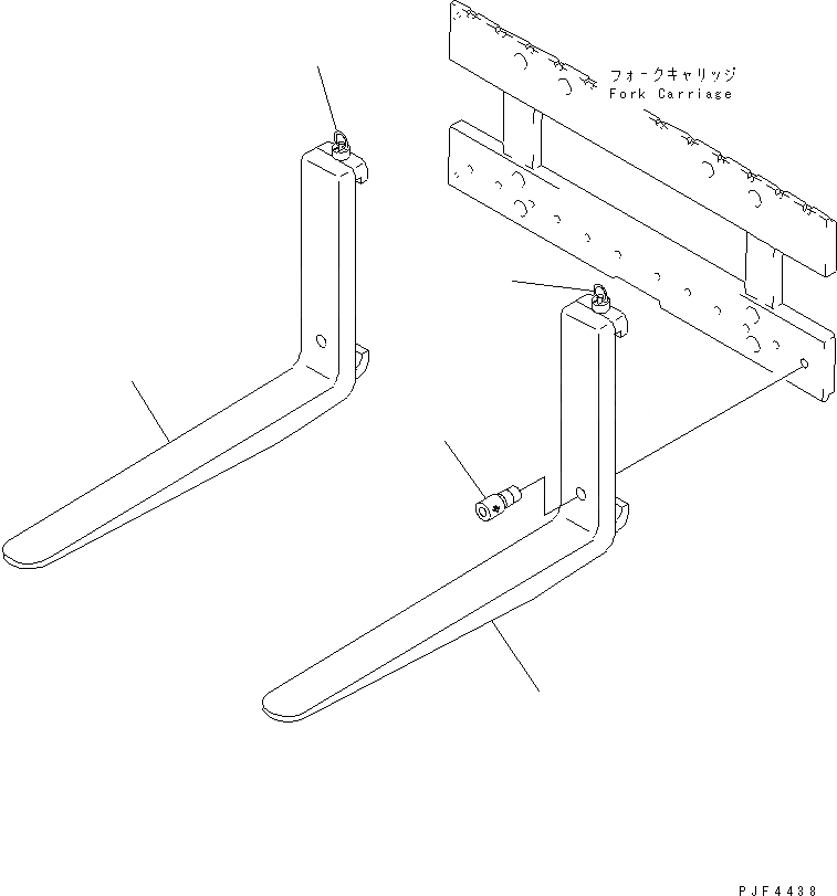 Схема запчастей Komatsu RFS409-1 - ВРАЩАЮЩ. ВИЛЫ (ВИЛЫ) (КРЮК ТИП) (С БОКОВ. СДВИГ) (ДЛЯ . TON И . TON) ВРАЩАЮЩ. ВИЛЫ (КРЮК ТИП С БОКОВ. СДВИГ) (ДЛЯ FV МАЧТА)