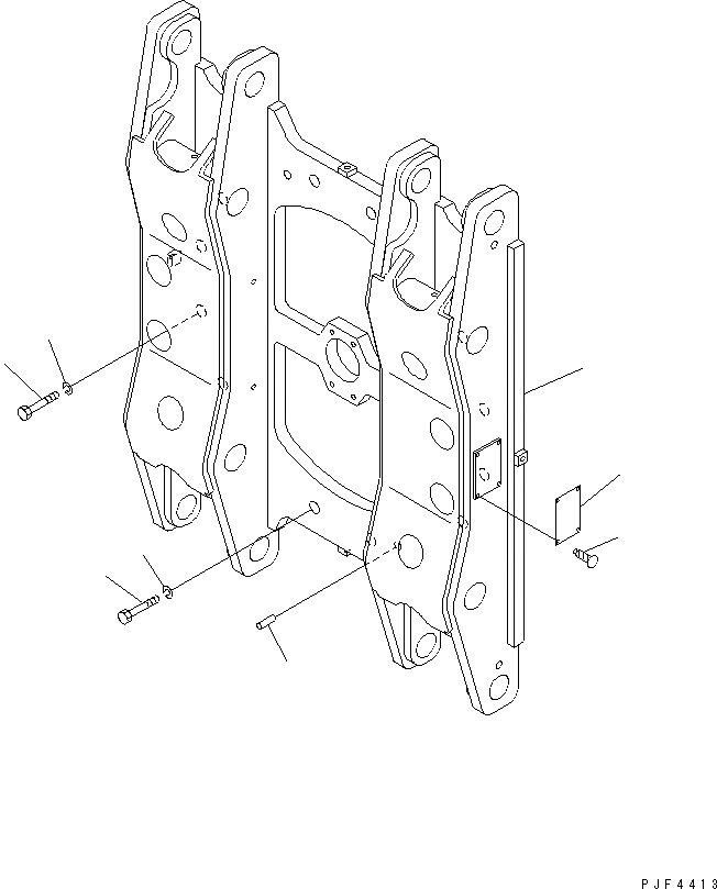 Схема запчастей Komatsu RSD304-2 - ROLL КРЕПЛЕНИЕ (INTEGRAL ТИП) (ДЛЯ ДВОЙН. ПОВОРОТН.) РАМА ROLL КРЕПЛЕНИЕ (DOBULE ПОВОРОТН. INTEGRAL ТИП ) (FV)