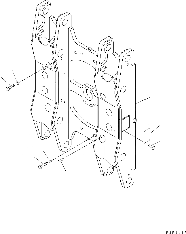 Схема запчастей Komatsu RSD458-1 - ROLL КРЕПЛЕНИЕ (РАМА) (INTEGRAL ТИП) (ДЛЯ ДВОЙН. ПОВОРОТН.) (ДЛЯ OPEN ШИР. 8MM) ROLL КРЕПЛЕНИЕ(DOBULE ПОВОРОТН.-INTEGRAL ТИП) (FV МАЧТА)