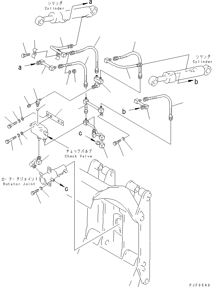 Схема запчастей Komatsu RSE156-1 - ROLL КРЕПЛЕНИЕ (ГИДРОЛИНИЯ /) ROLL КРЕПЛЕНИЕ (ДЛЯ FREE VIEW МАЧТА)