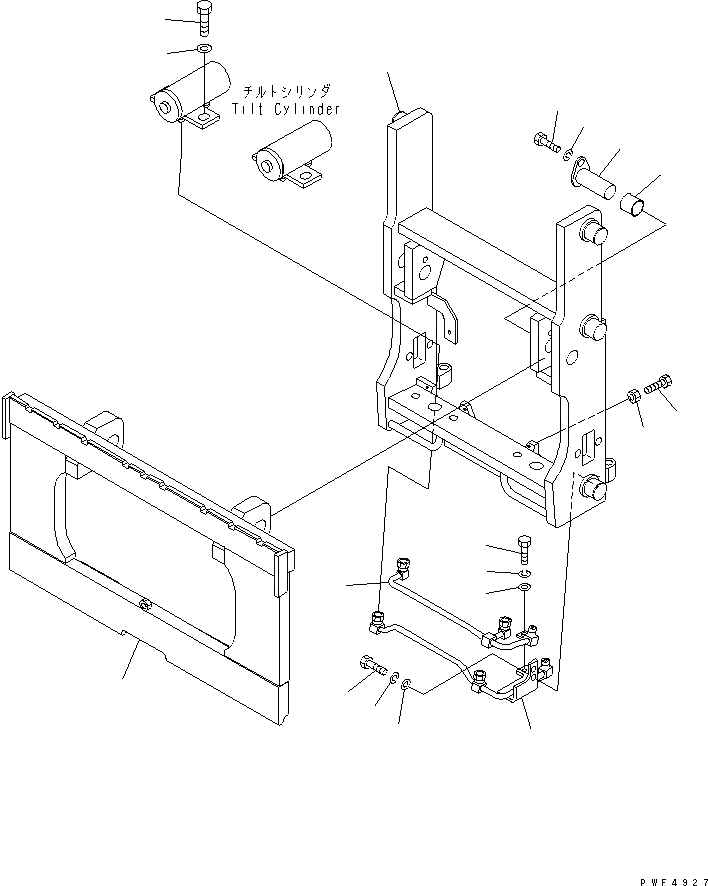 Схема запчастей Komatsu RSE157-1-AR - ROLL КРЕПЛЕНИЕ (КРЮК ТИП) (ДЛЯ ОДИНОЧН. ПОВОРОТН.) СУППОРТ ROLL КРЕПЛЕНИЕ (S/ПОВОРОТН. КРЮК ТИП) (FV МАЧТА¤MM FL/FV) (REACH)
