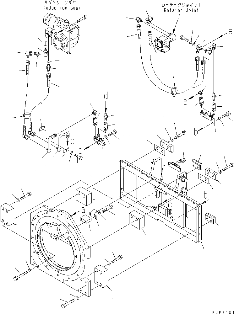 Схема запчастей Komatsu RSE158-2 - ROLL КРЕПЛЕНИЕ (КРЮК ТИП) ТРУБЫ COMMON ROLL КРЕПЛЕНИЕ (S/S КРЮК ТИП) (EXCLUSIVE ЧАСТИ ДЛЯ VT МАЧТА)