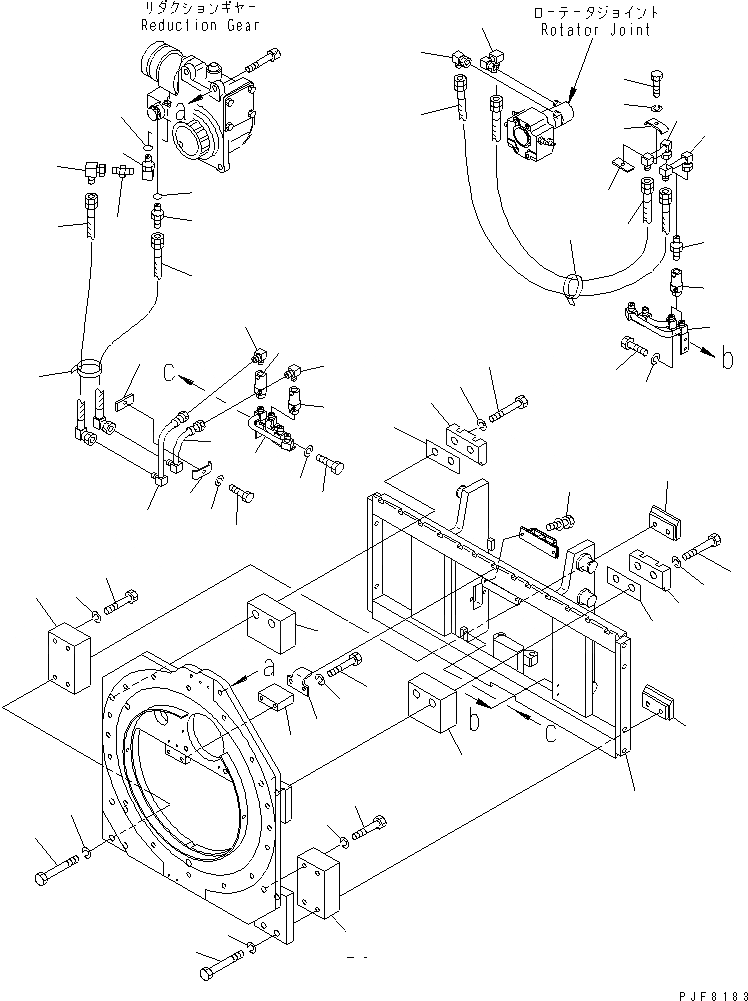 Схема запчастей Komatsu RSE158-2 - ROLL КРЕПЛЕНИЕ (КРЮК ТИП) ТРУБЫ COMMON ROLL КРЕПЛЕНИЕ (S/S КРЮК ТИП) (EXCLUSIVE ЧАСТИ ДЛЯ VFF МАЧТА)