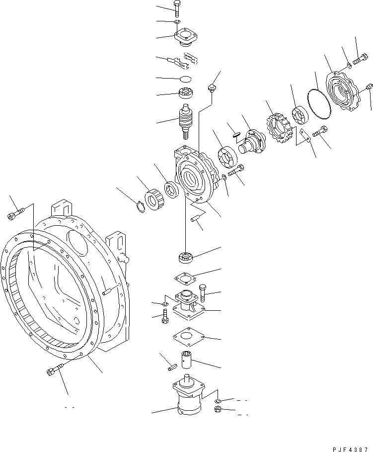 Схема запчастей Komatsu RSE252 - ROLL КРЕПЛЕНИЕ (МАСЛ. ПРИВОД МОТОР) ROLL КРЕПЛЕНИЕ (ДЛЯ FREE VIEW МАЧТА)