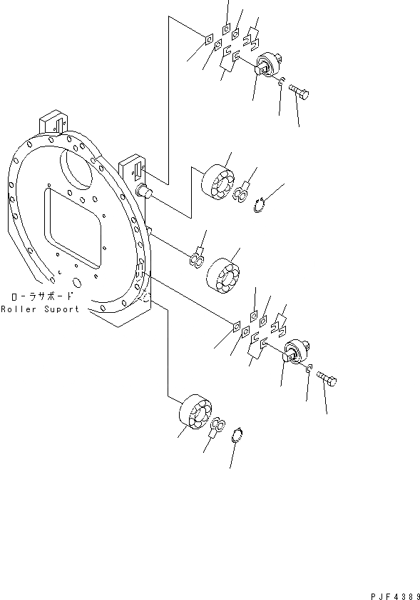 Схема запчастей Komatsu RSE252 - ROLL КРЕПЛЕНИЕ (ДЛЯ АККУМУЛЯТОР POWERED) РОЛИК ROLL КРЕПЛЕНИЕ (ДЛЯ FREE VIEW МАЧТА)