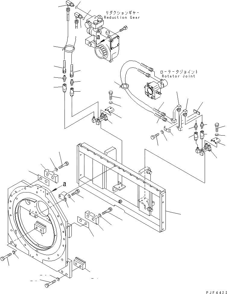 Схема запчастей Komatsu RSE304-2 - ROLL КРЕПЛЕНИЕ (КРЮК ТИП) ТРУБЫ COMMON ROLL КРЕПЛЕНИЕ (S/S КРЮК ТИП) (EXCLUSIVE ЧАСТИ ДЛЯ FV МАЧТА)